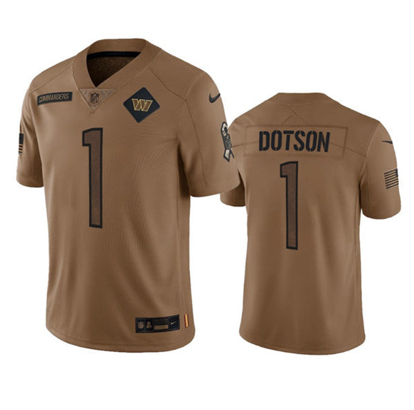 Jahan Dotson Washington Commanders brown Salute To Service jersey