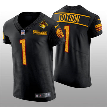 Jahan Dotson Washington Commanders black Elite jersey