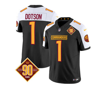 Jahan Dotson Washington Commanders black Vapor jersey