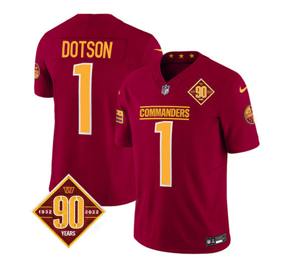 Jahan Dotson Washington Commanders burgundy Vapor jersey