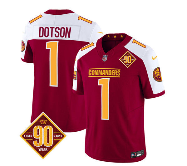 Jahan Dotson Washington Commanders burgundy Vapor jersey