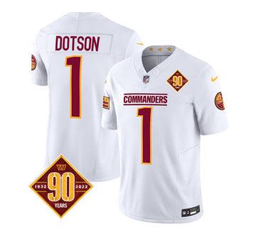 Jahan Dotson Washington Commanders white Vapor jersey