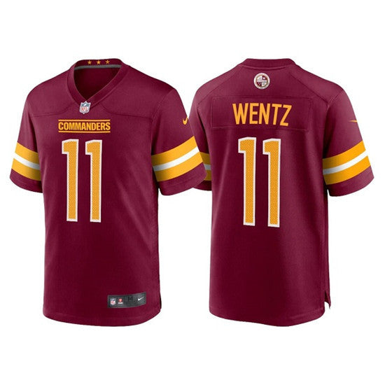 Carson Wentz Washington Commanders burgundy Game jersey