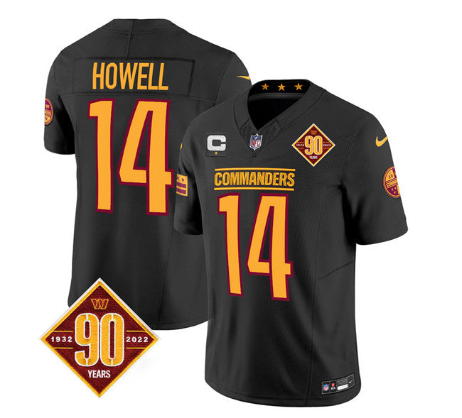 Sam Howell Washington Commanders black Vapor jersey