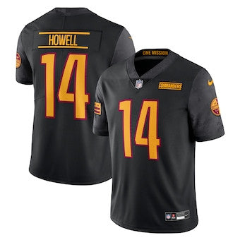 Sam Howell Washington Commanders black Vapor jersey
