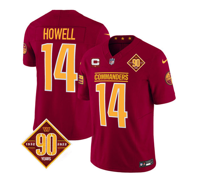 Sam Howell Washington Commanders burgundy Vapor jersey