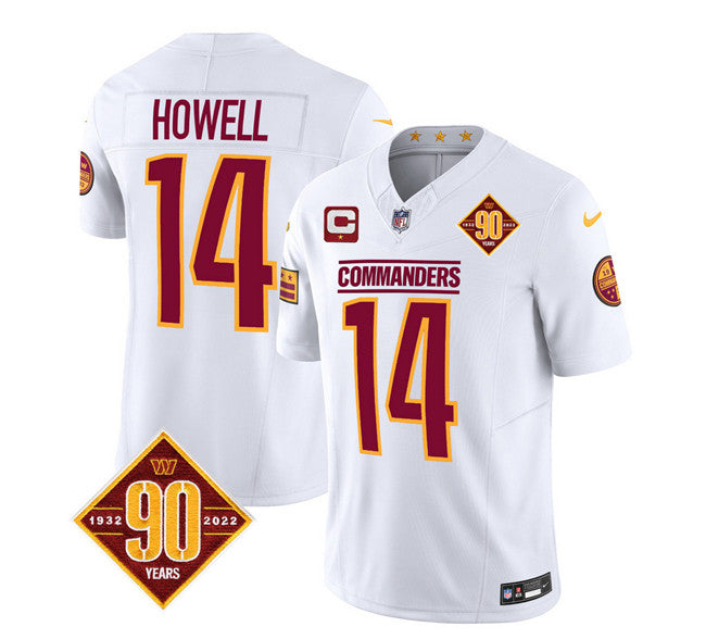 Sam Howell Washington Commanders white Vapor jersey