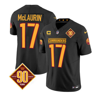 Terry McLaurin Washington Commanders black Vapor jersey