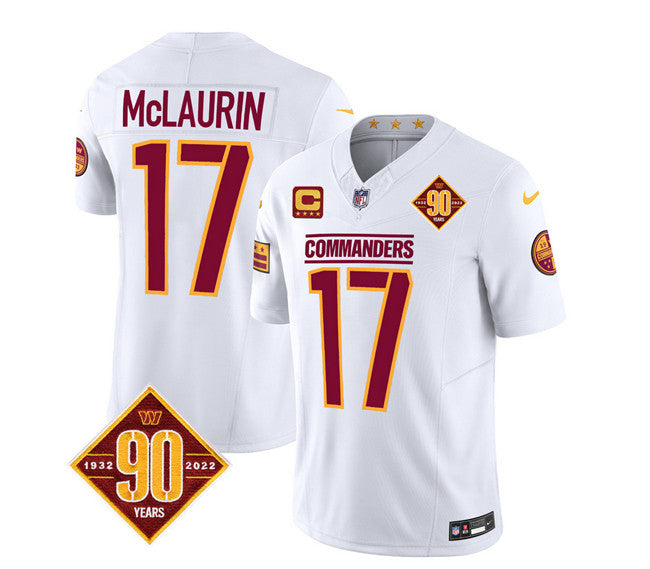 Terry McLaurin Washington Commanders white Vapor jersey