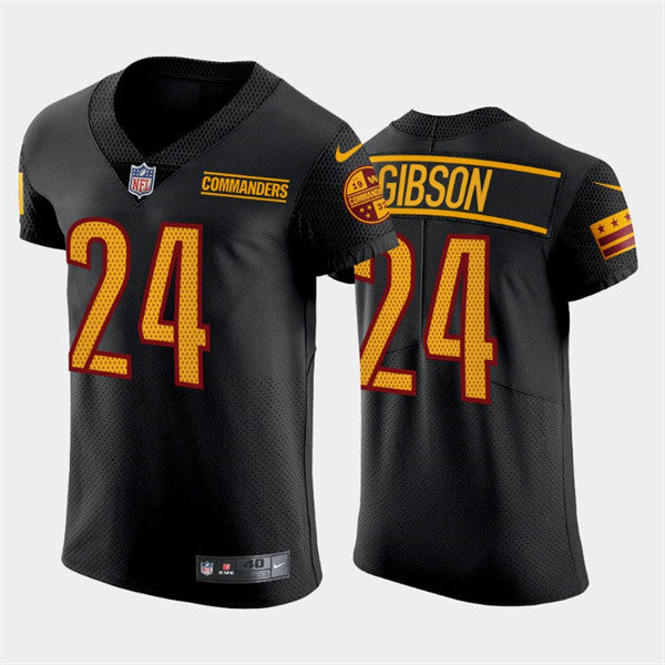 Antonio Gibson Washington Commanders black Elite jersey