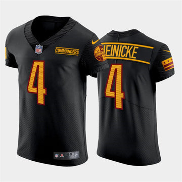 Taylor Heinicke Washington Commanders black Elite jersey