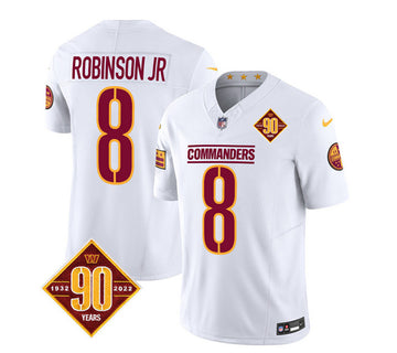 Brian Robinson Washington Commanders white Vapor jersey