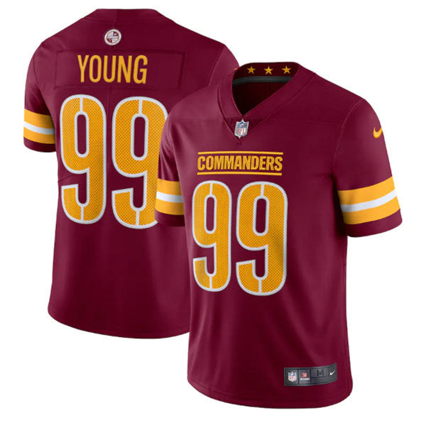 Chase Young Washington Commanders burgundy Vapor jersey