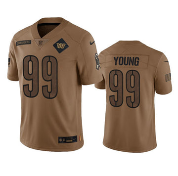 Chase Young Washington Commanders brown Salute To Service jersey