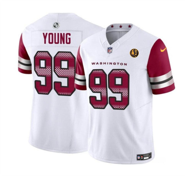 Chase Young Washington Commanders white Vapor jersey