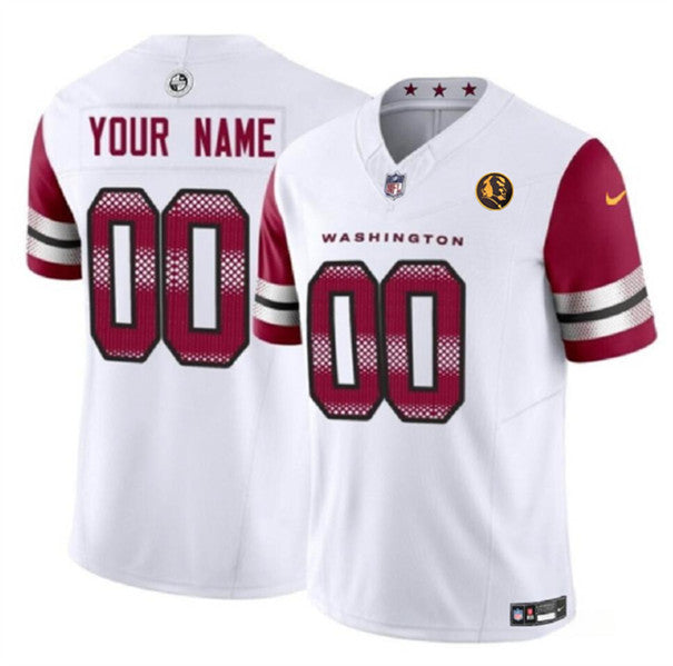 Custom Washington Commanders white Vapor jersey