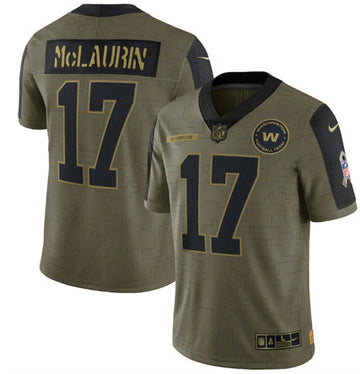 Washington Terry McLaurin Washington Commanders olive Salute To Service jersey