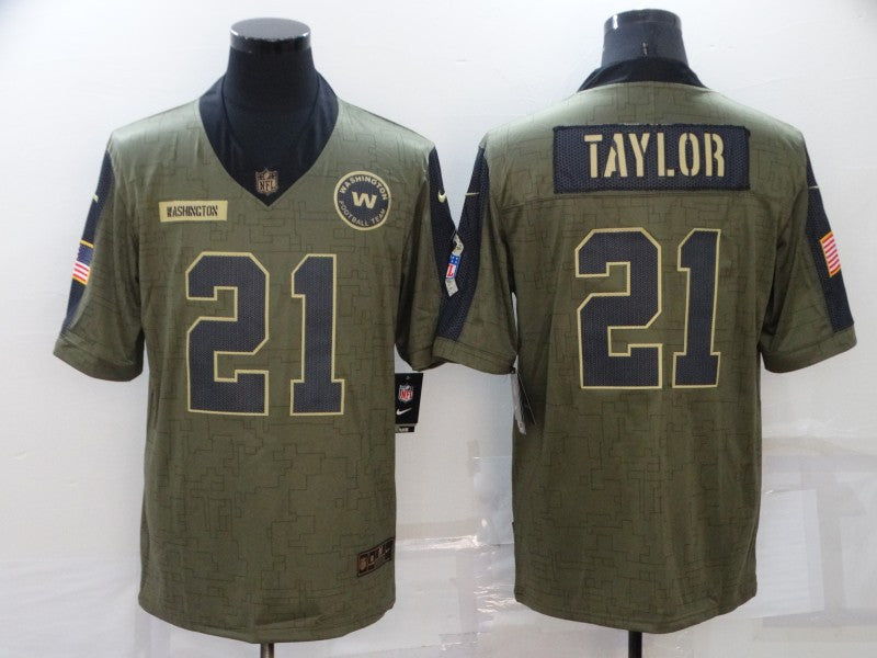 Washington Sean Taylor Washington Commanders olive Salute To Service jersey