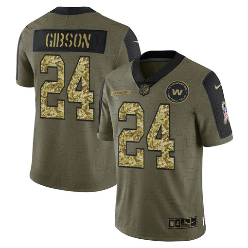 Washington Antonio Gibson Washington Commanders olive Salute To Service jersey