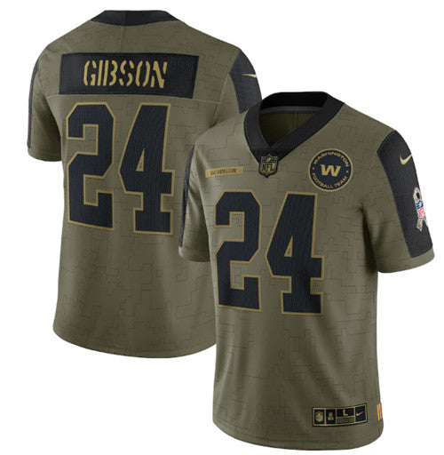 Washington Antonio Gibson Washington Commanders olive Salute To Service jersey