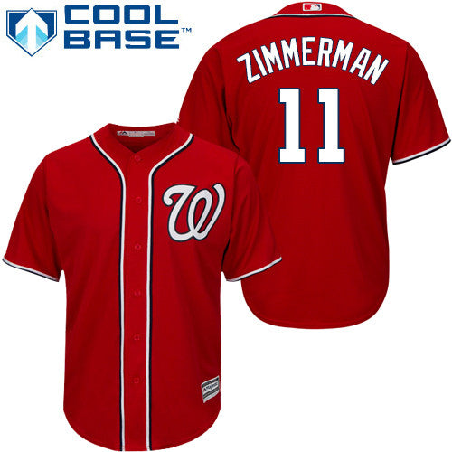 Ryan Zimmerman Washington Nationals red jersey