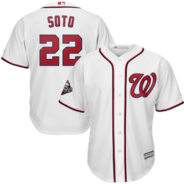 Juan Soto Majestic Washington Nationals white jersey