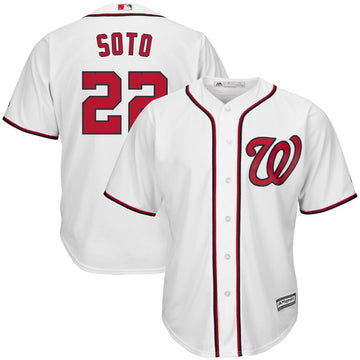 Juan Soto Majestic Washington Nationals white jersey