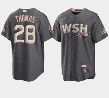 Lane Thomas Washington Nationals gray City Connect jersey