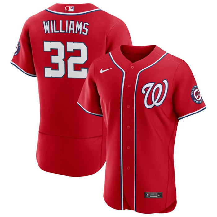 Trevor Williams Washington Nationals red jersey