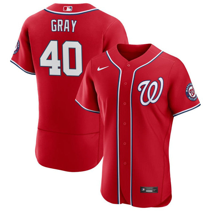 Josiah Gray Washington Nationals red jersey