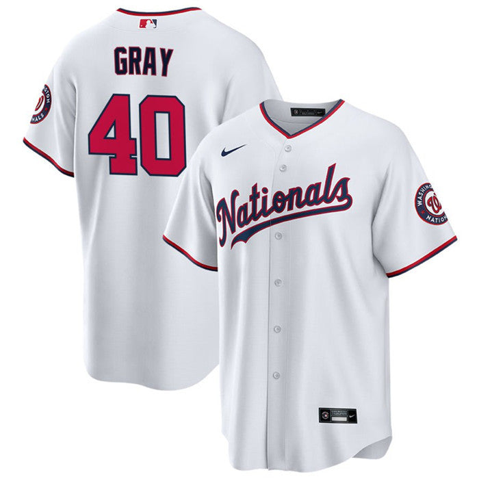 Josiah Gray Washington Nationals white jersey