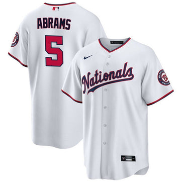 CJ Abrams Washington Nationals white jersey