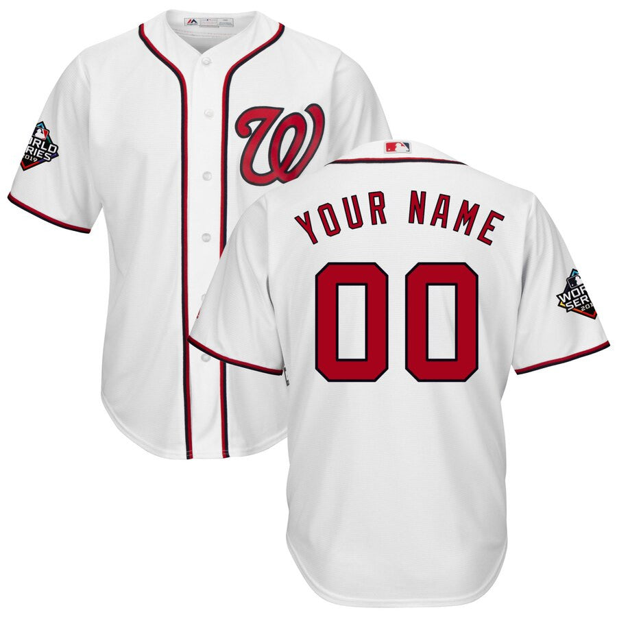 Active Majestic Washington Nationals white jersey