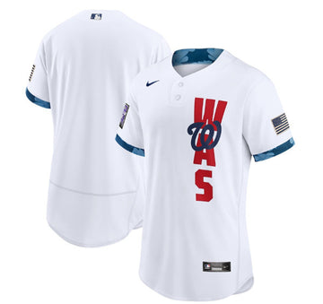 Custom Washington Nationals white All-Star jersey