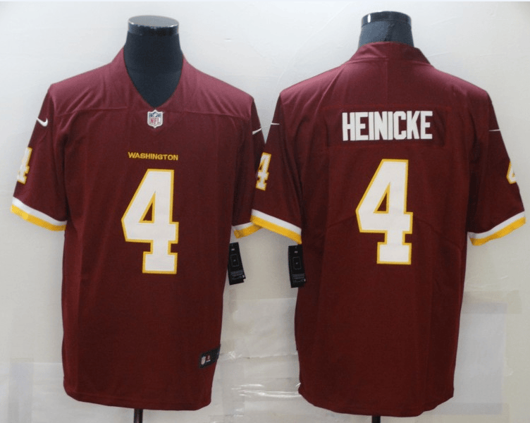 Taylor Heinicke Washington Commanders burgundy Vapor jersey