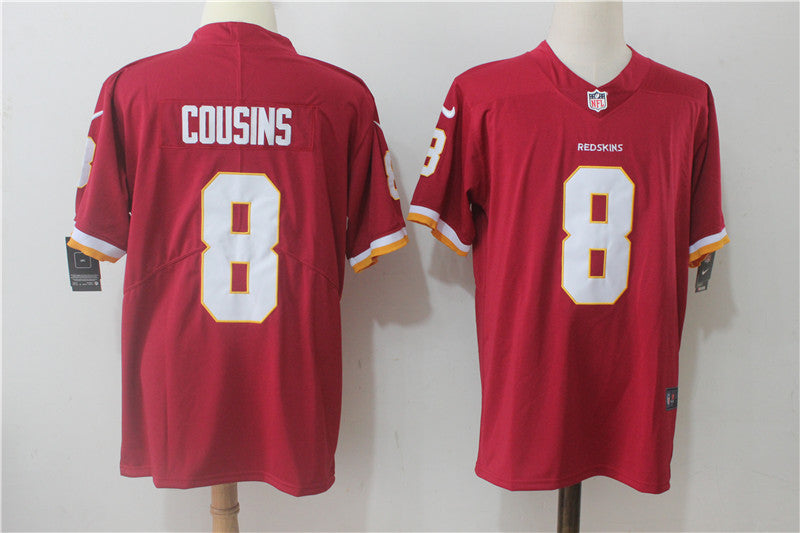 Kirk Cousins Washington Commanders red Vapor jersey