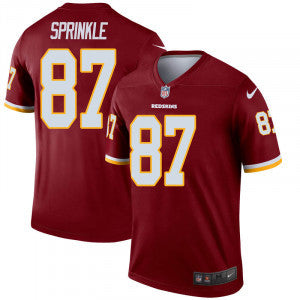 Jeremy Sprinkle Washington Commanders burgundy Legend jersey