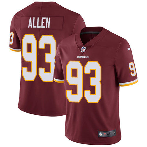 Jonathan Allen Washington Commanders burgundy Vapor jersey