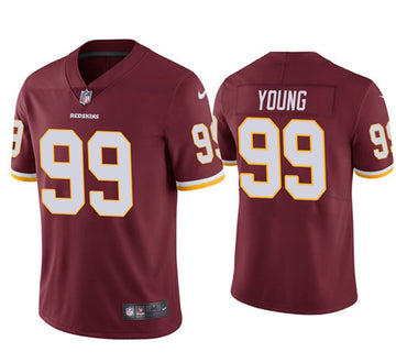 Chase Young Washington Commanders burgundy Vapor jersey