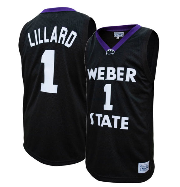 Weber Damien Lillard Kansas State Wildcats black jersey