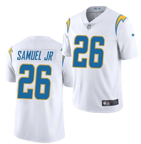 Los Angeles Chargers white Vapor jersey