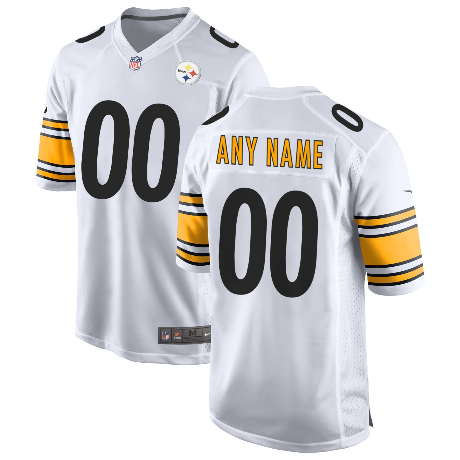Pittsburgh Steelers white Away jersey