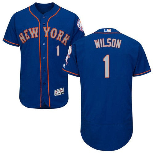 Mookie Wilson New York Mets blue Alternate jersey
