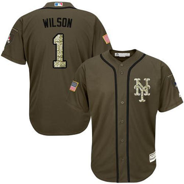 Mookie Wilson New York Mets green Salute To Service jersey