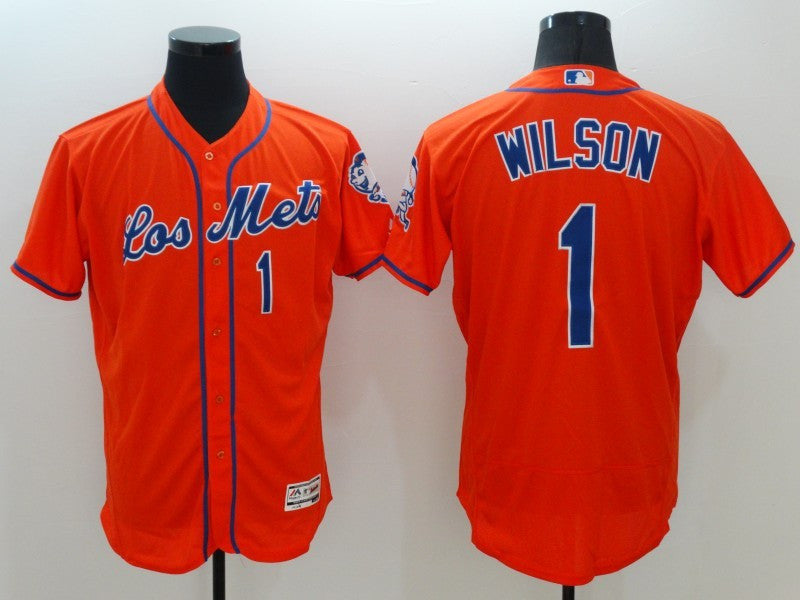 Mookie Wilson New York Mets orange jersey