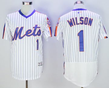 Mookie Wilson New York Mets white Throwback jersey