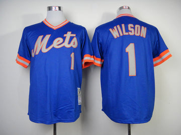 Wilson New York Mets blue Throwback jersey