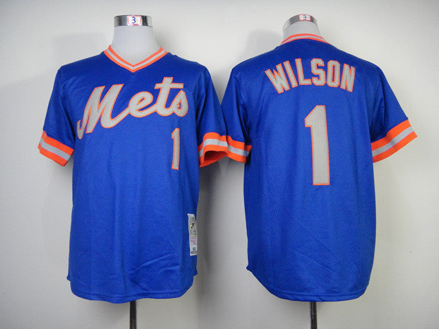 Wilson New York Mets blue Throwback jersey