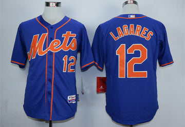 Juan Lagares New York Mets blue jersey