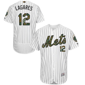 Juan Lagares New York Mets white jersey